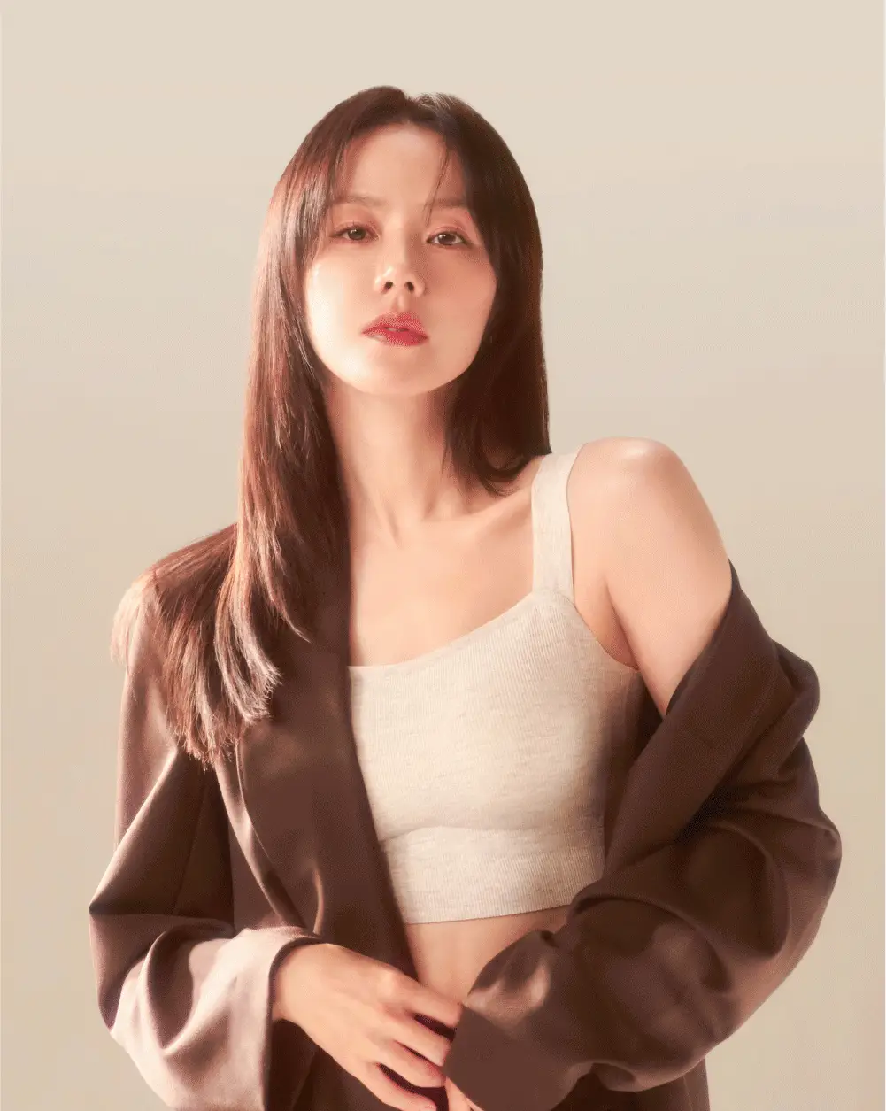 [손예진PICK] 감탄브라 멜란지 골지 런닝형 브라 단품 상세페이지 26